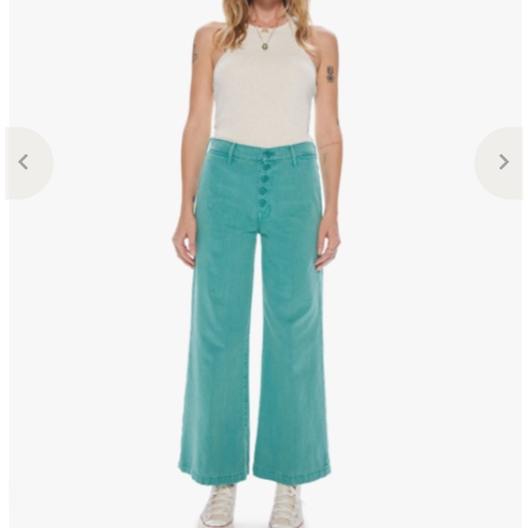 Mother Denim The Pixie Swooner Roller Flood Cadmium 26 nwt - Picture 1 of 5